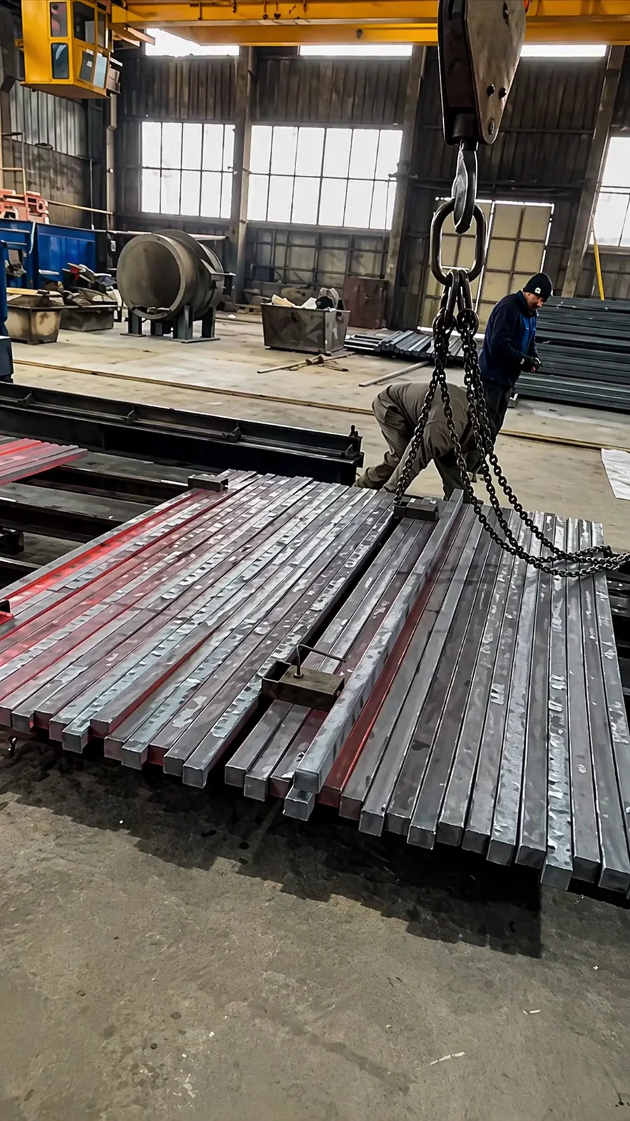 Пакет готовой арматуры перед отгрузкой