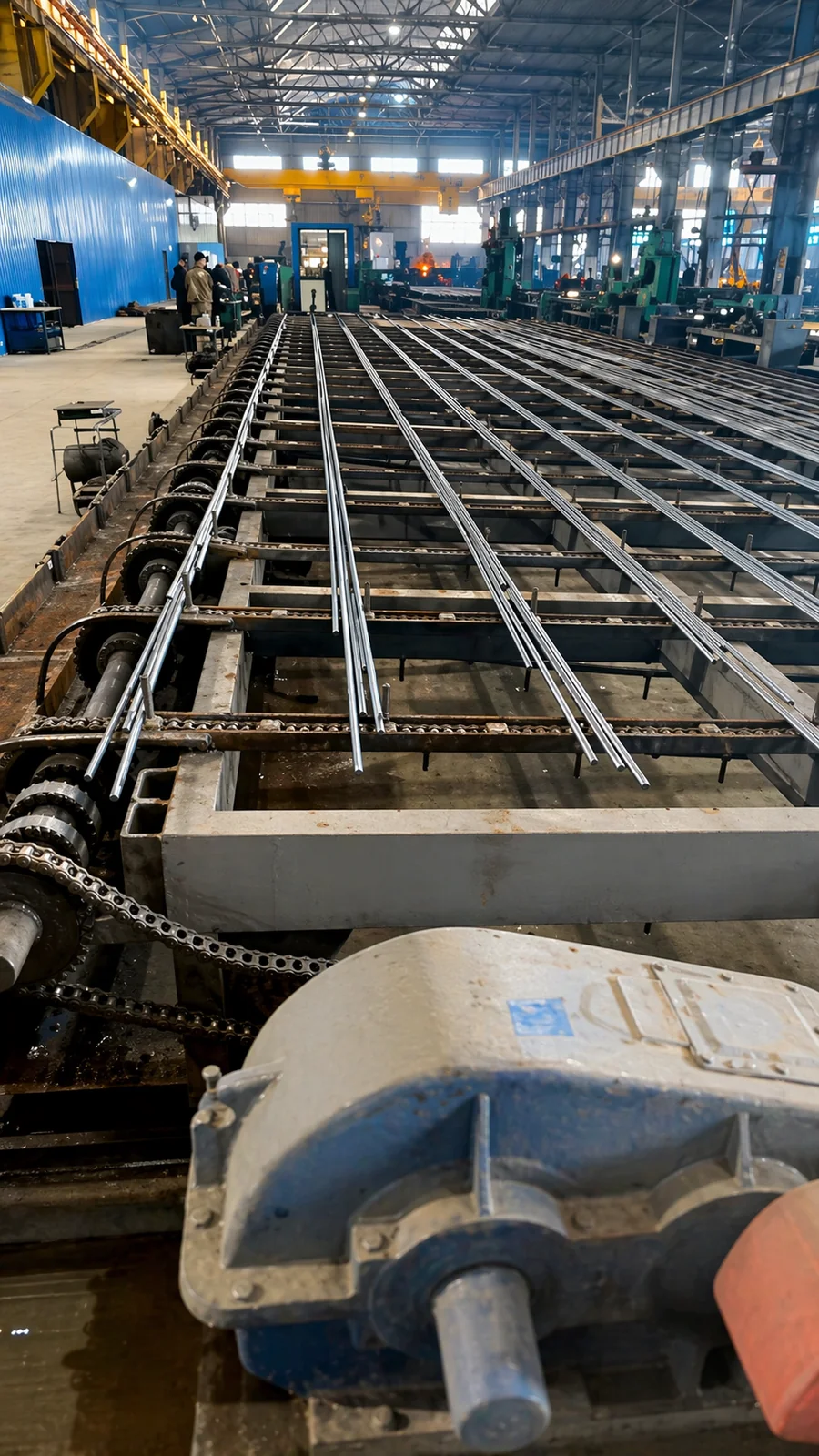 Готовая арматура на приёмном столе